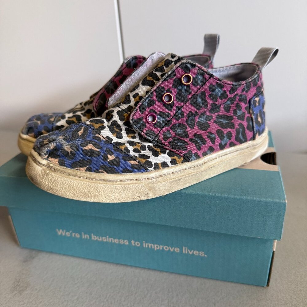 Toms Leopard high top - Kids Size 10